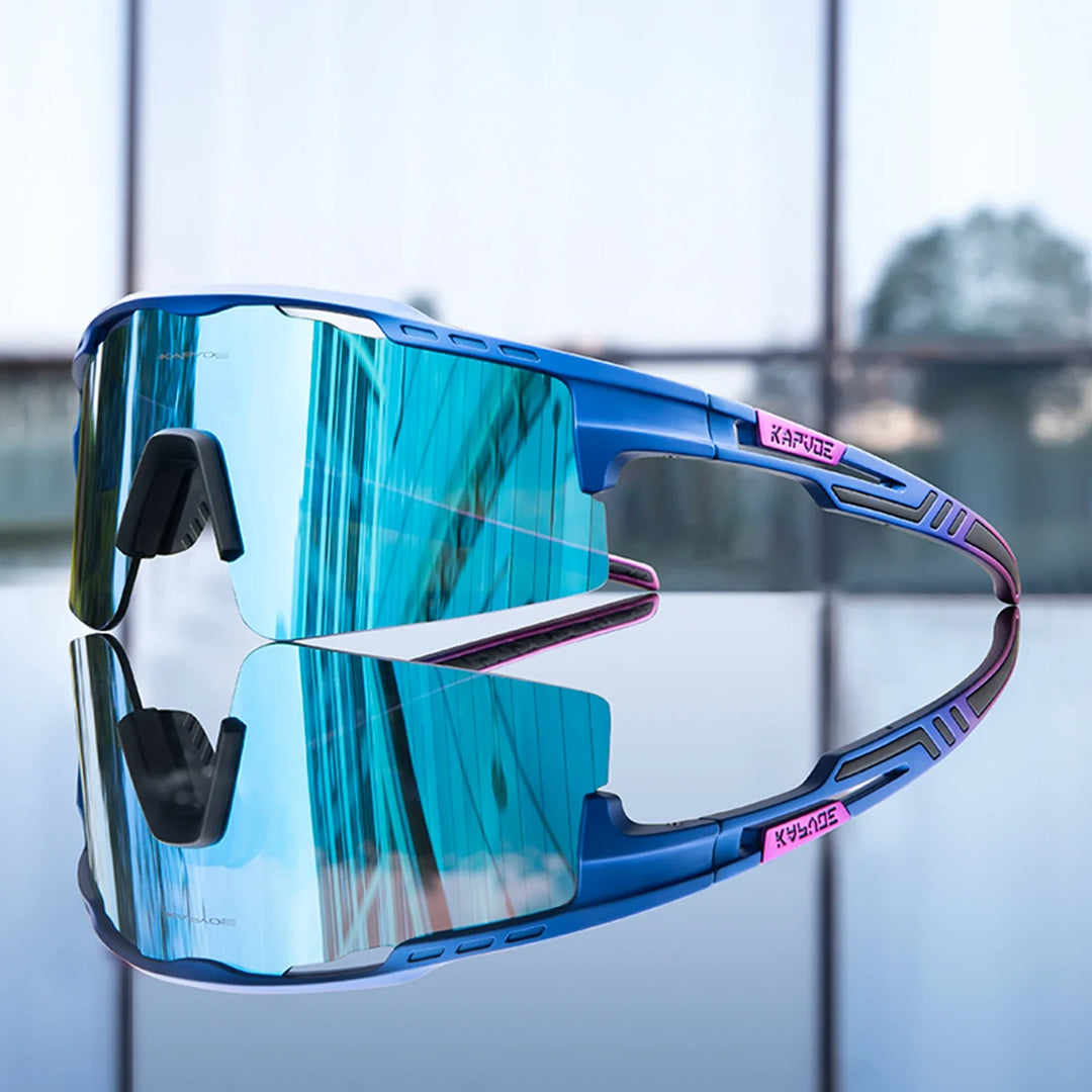 Cahybeam | Wraparound Mirrored Cycling Sunglasses