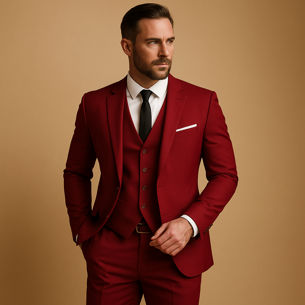 Roderick | Suit with Matching Vest and Notched Lapels