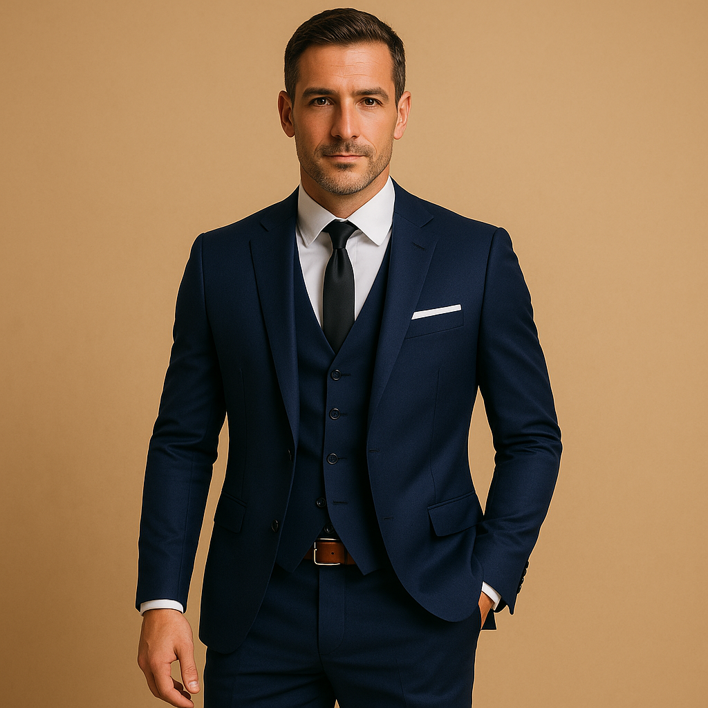 Roderick | Suit with Matching Vest and Notched Lapels
