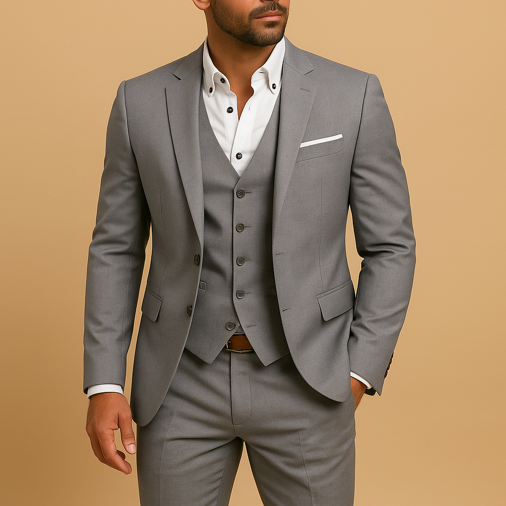 Roderick | Suit with Matching Vest and Notched Lapels