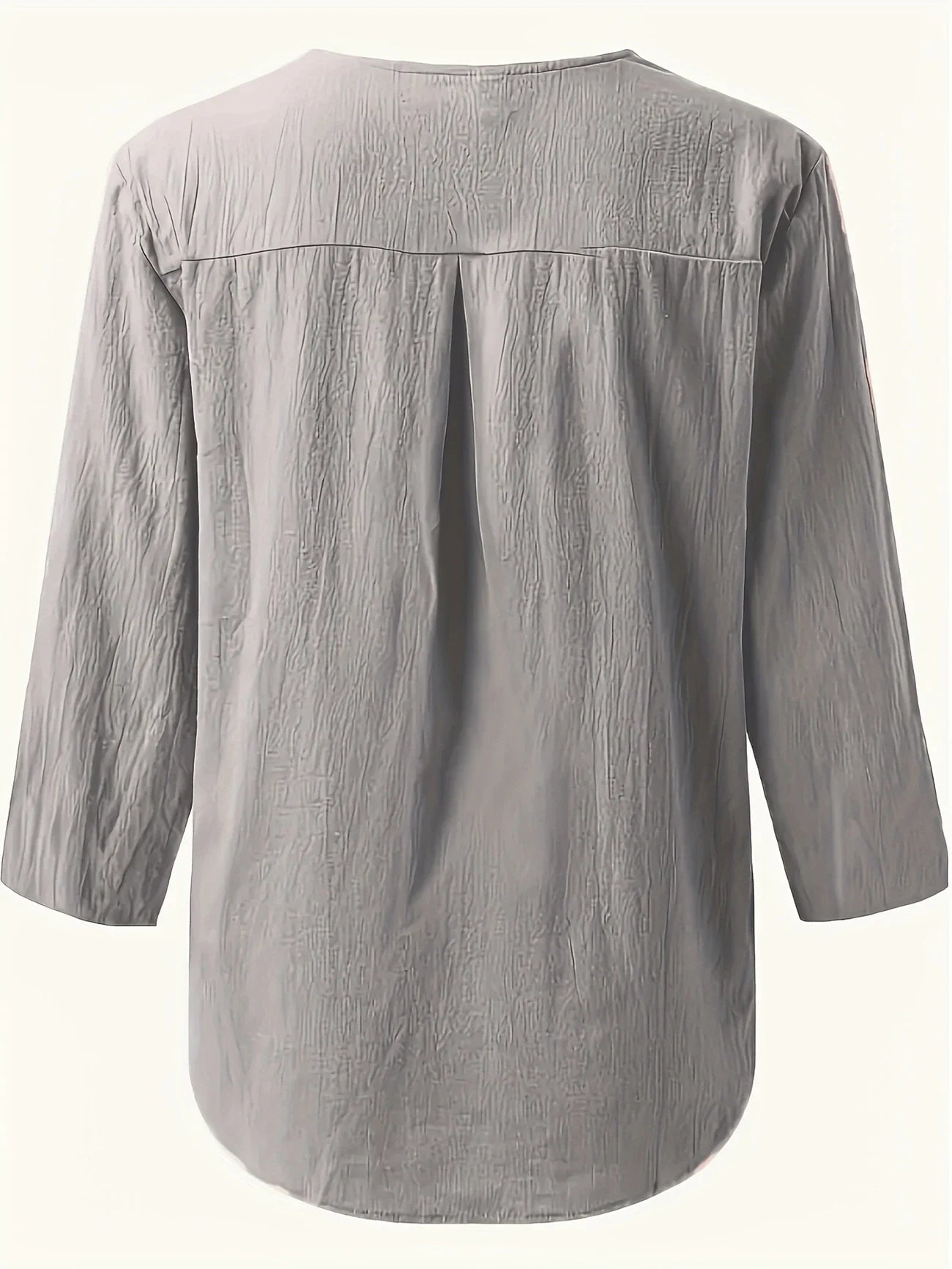 Mykaela | Blouse With Button V Neckline