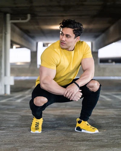 Maxwell - Curved Hem Crewneck T Shirt