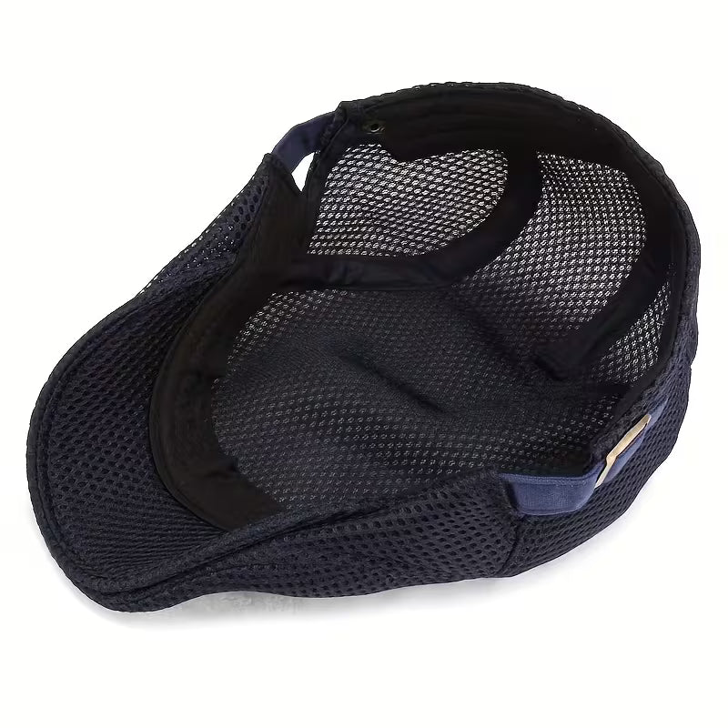 Rojer - Mesh Flat Cap Adjustable Buckle Hat