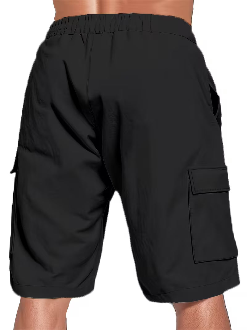 Raekwon | Cargo Drawstring Elastic Waist Shorts