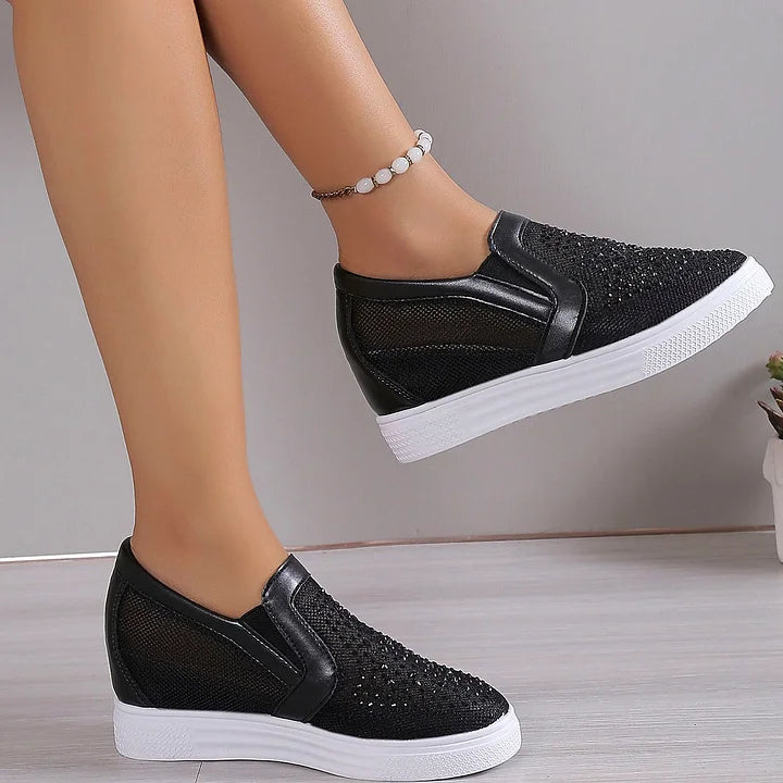 Ormira | Mesh Platform Slip-On Sneakers
