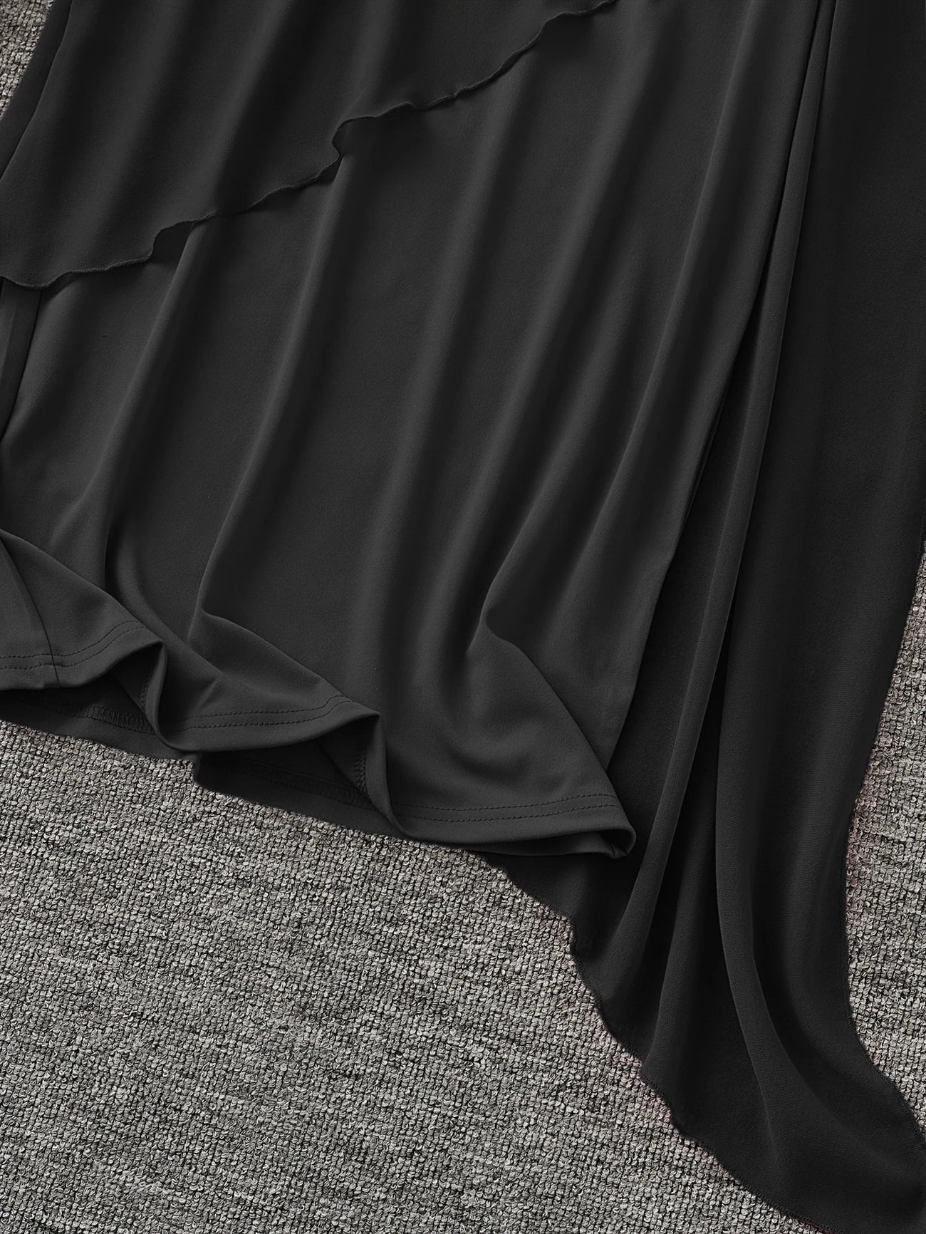 Maren | Sleeveless Asymmetrical Overlay Midi Dress