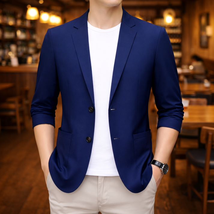 Danson | Blazer with Notched Lapels and Patch Pockets