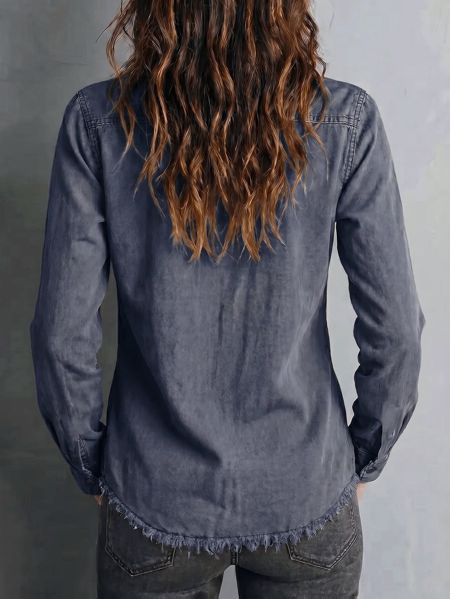 Blazka | Button Front Long Sleeve Shirt with Pockets