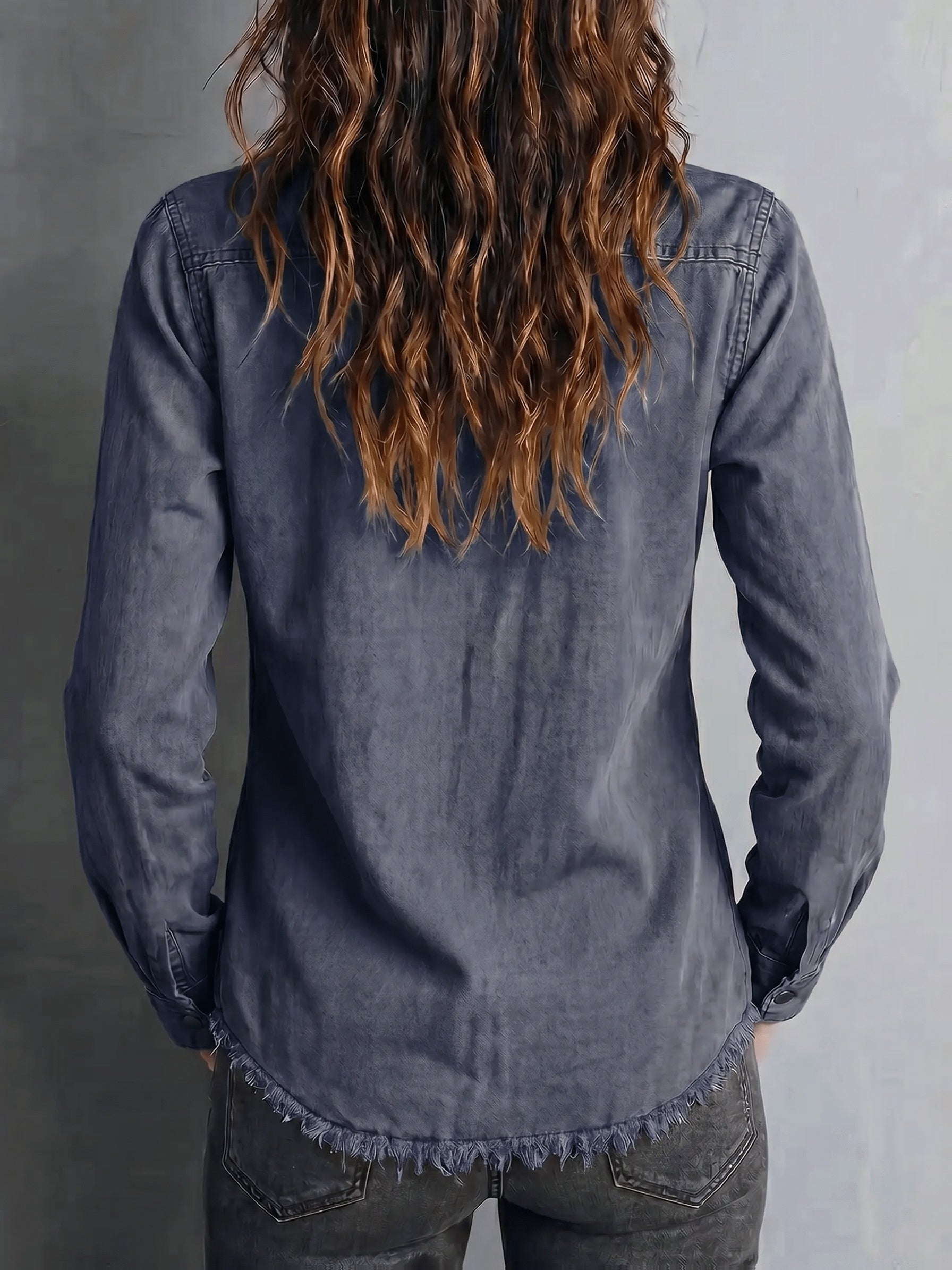 Blazka | Button Front Long Sleeve Shirt with Pockets