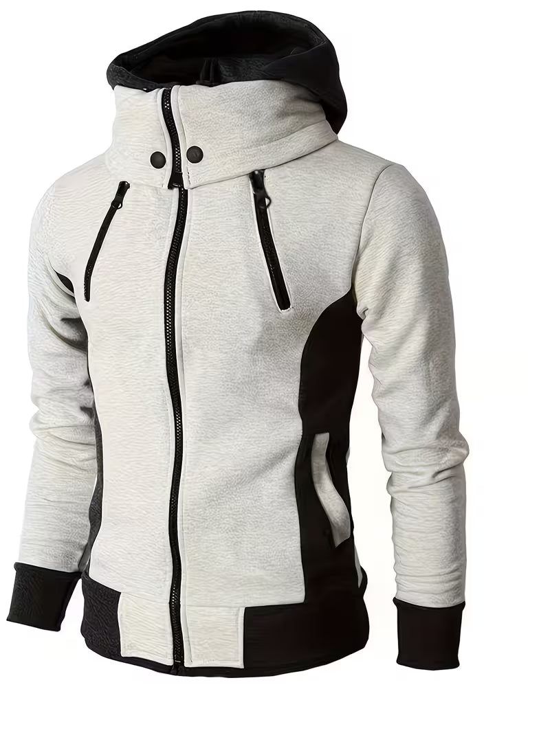 Griffiths | Hooded Color Block Zip Jacket