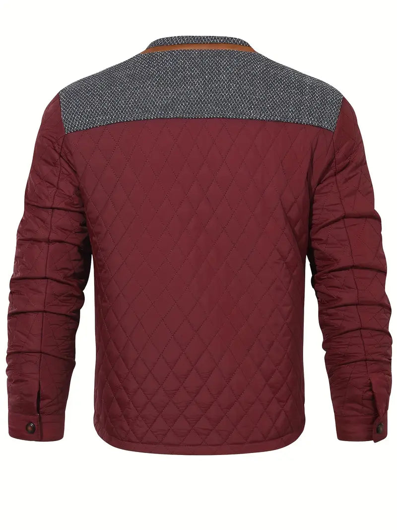 Proctor | Quilted Stand Collar Zip Jacket