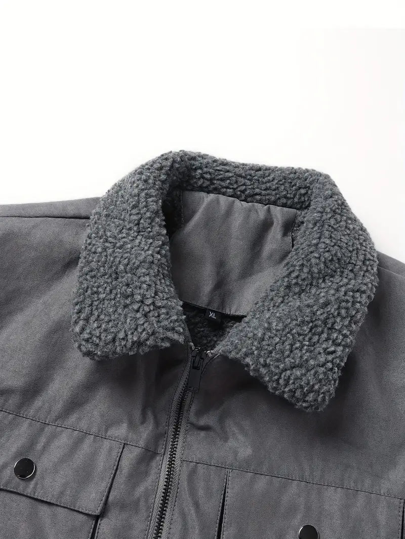 Grigory | Sherpa Collar Zip Jacket