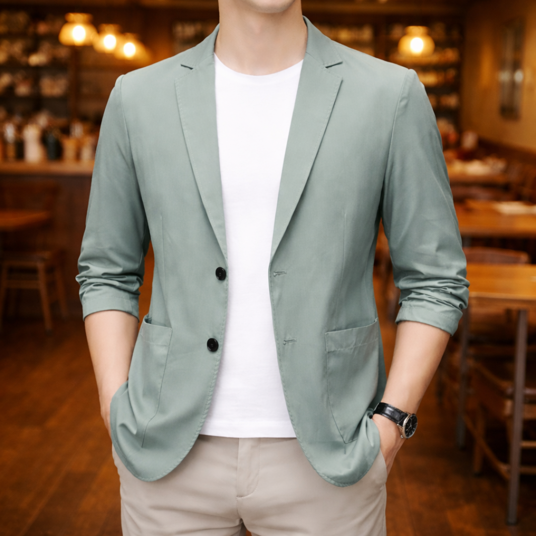Danson | Blazer with Notched Lapels and Patch Pockets