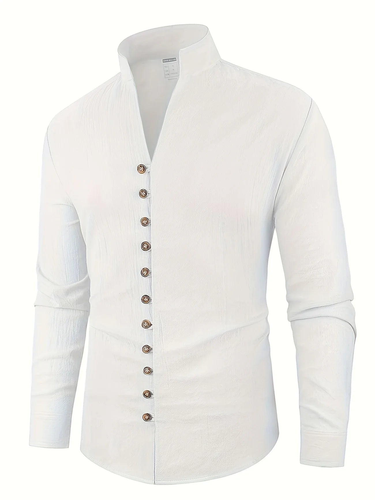 Shayne | Stand Collar Button Front Shirt