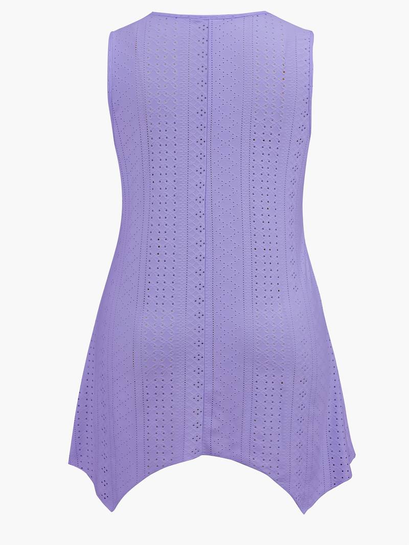 Ndeshiko | Eyelet Grommet Strap Tunic Tank Top