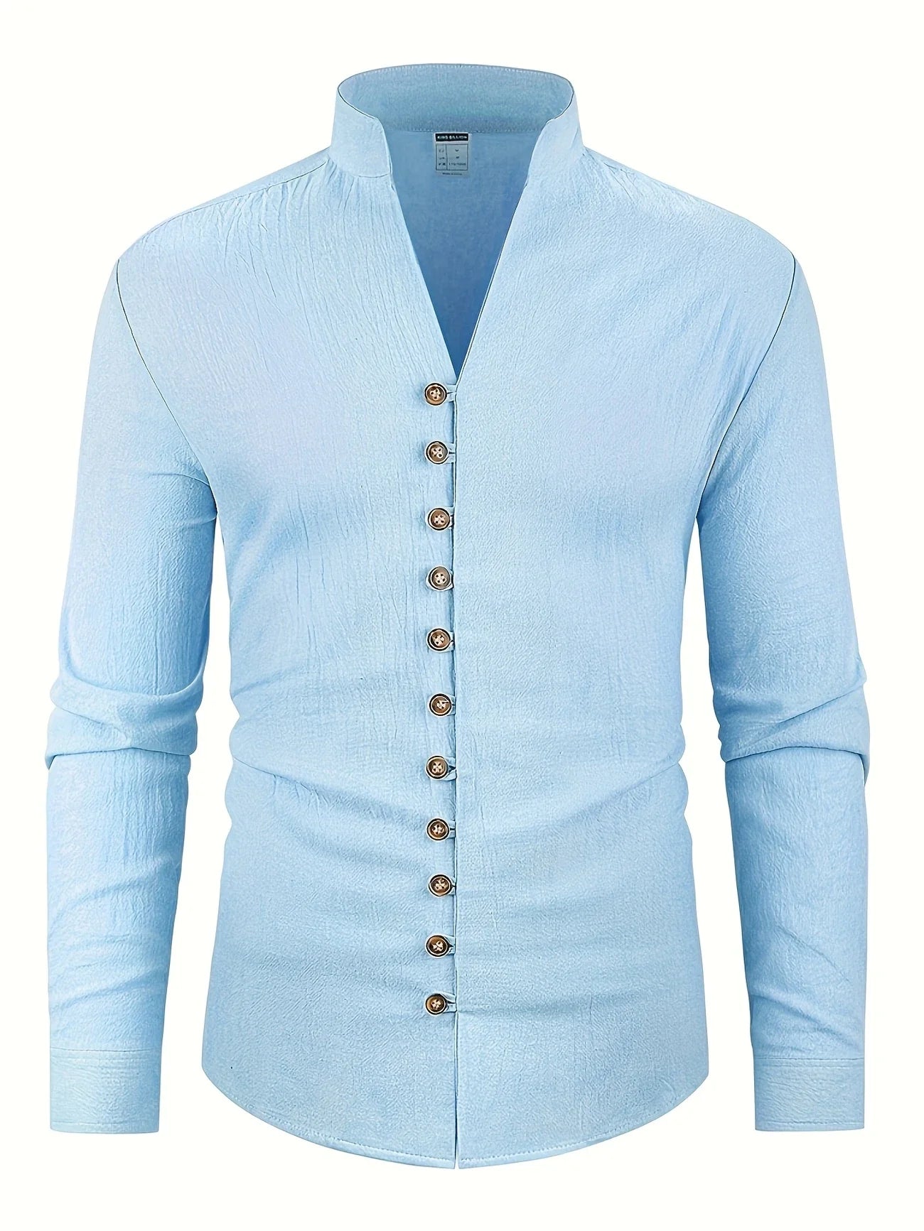 Shayne | Stand Collar Button Front Shirt