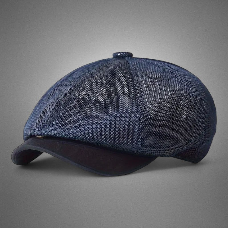 Zophiel | Mesh Newsboy Flat Cap Hat