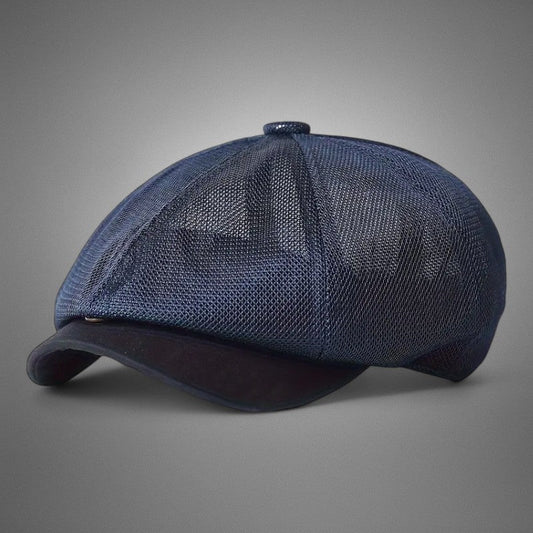 Zophiel | Mesh Newsboy Flat Cap Hat