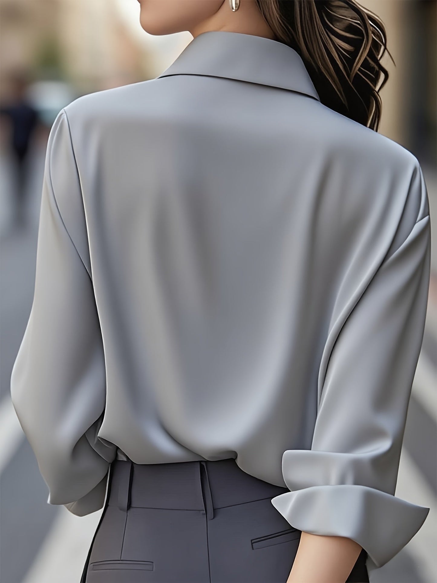 Elenochka - Long Sleeve Button Up Blouse