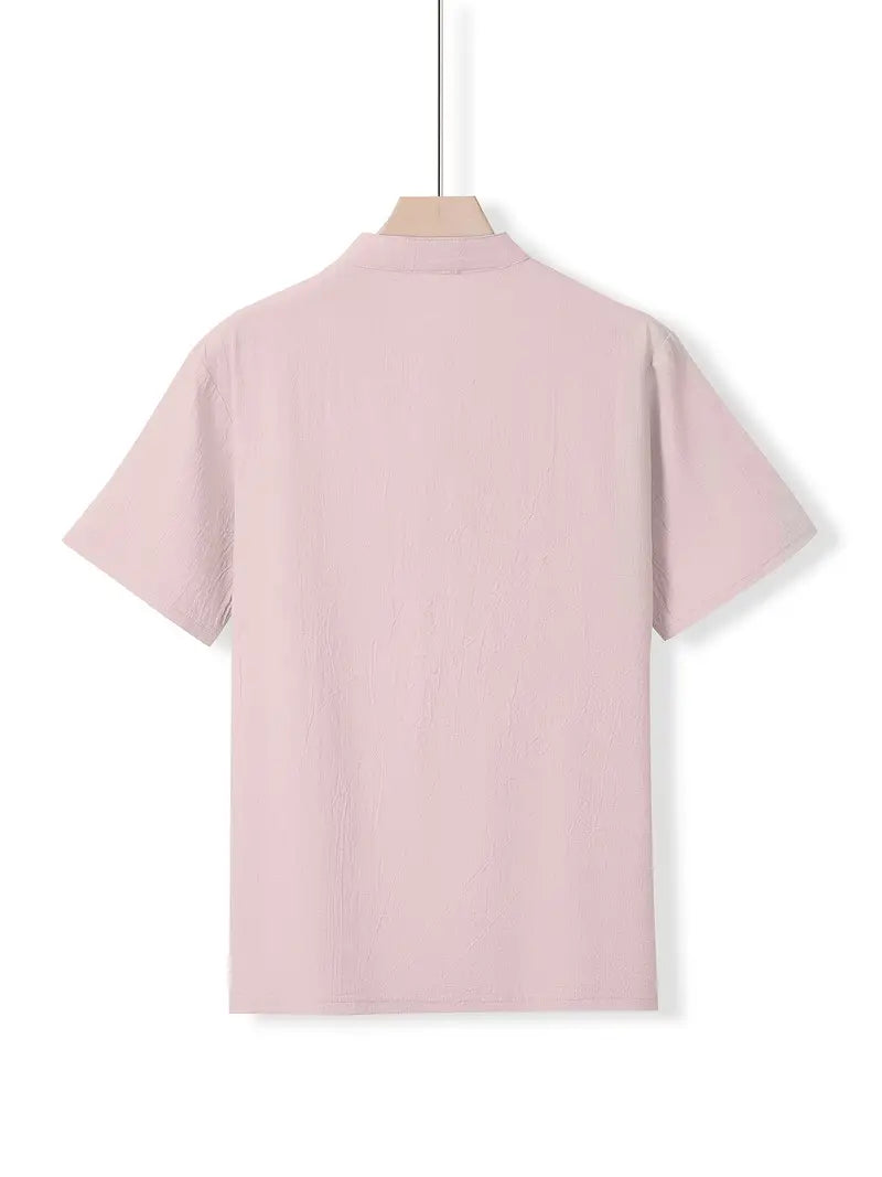 Vaughn - Short Sleeve Henley Pocket Shirt