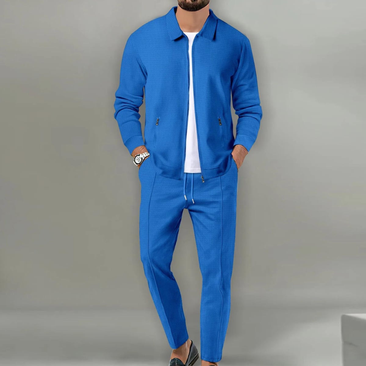 Geronimo | Jacket and Pants Set With Textured Finish