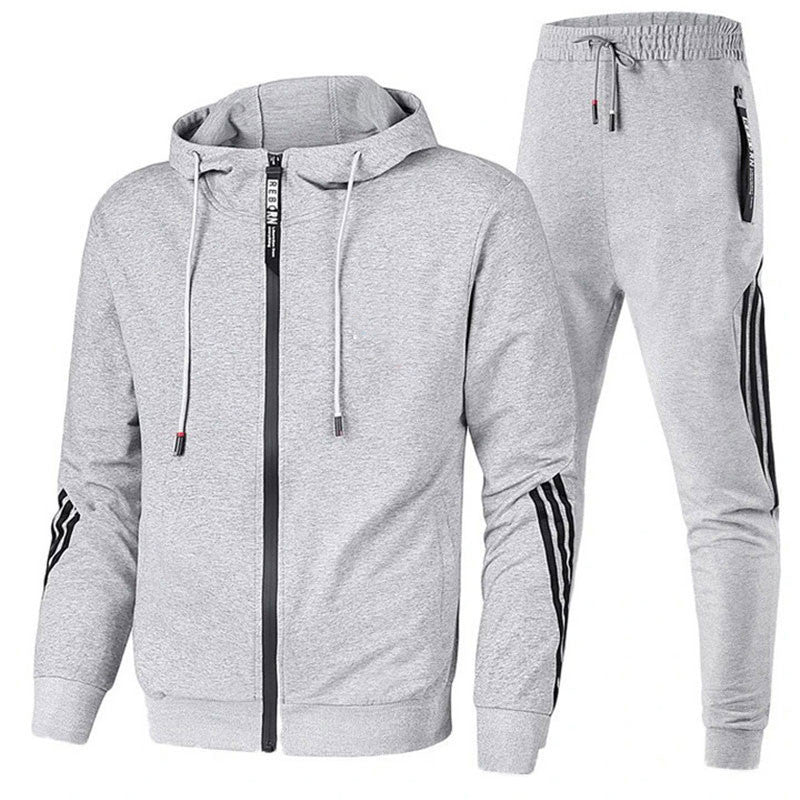 Benjamin | Tracksuit With Hooded Jacket and Striped Joggers