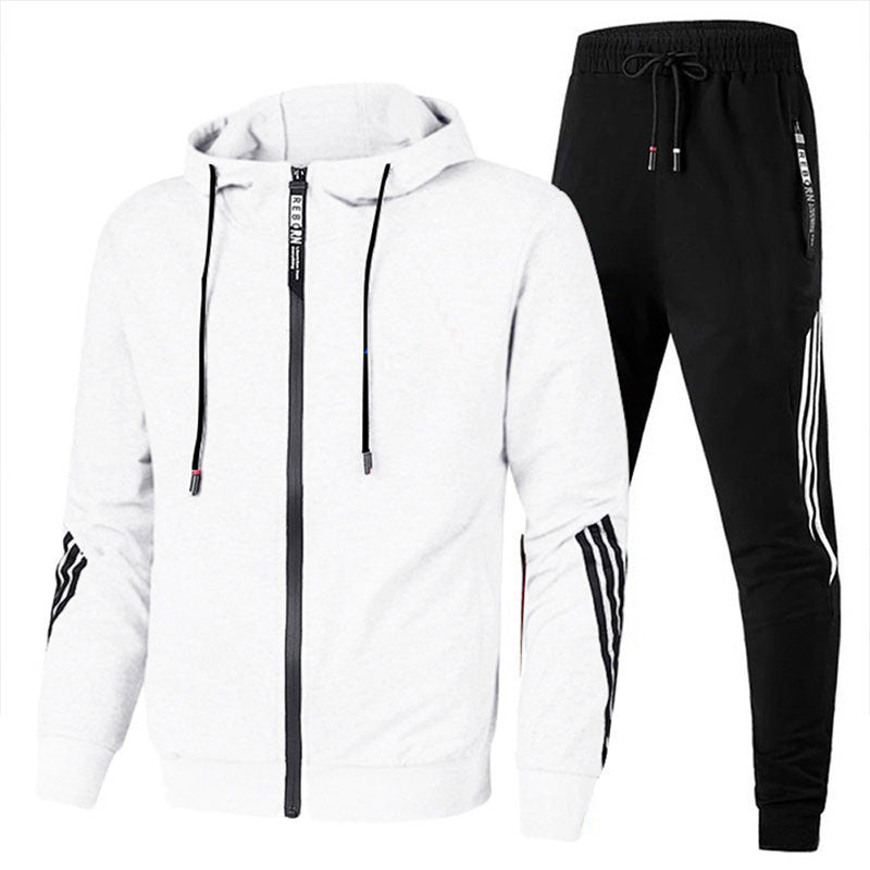 Benjamin | Tracksuit With Hooded Jacket and Striped Joggers