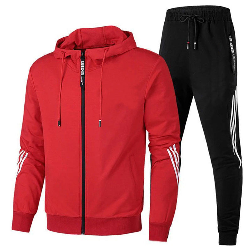 Benjamin | Tracksuit With Hooded Jacket and Striped Joggers