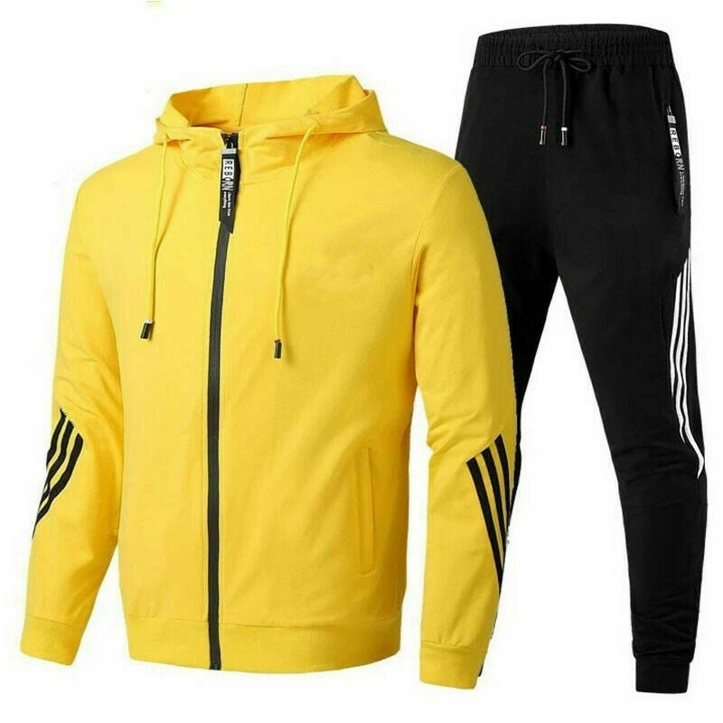 Benjamin | Tracksuit With Hooded Jacket and Striped Joggers