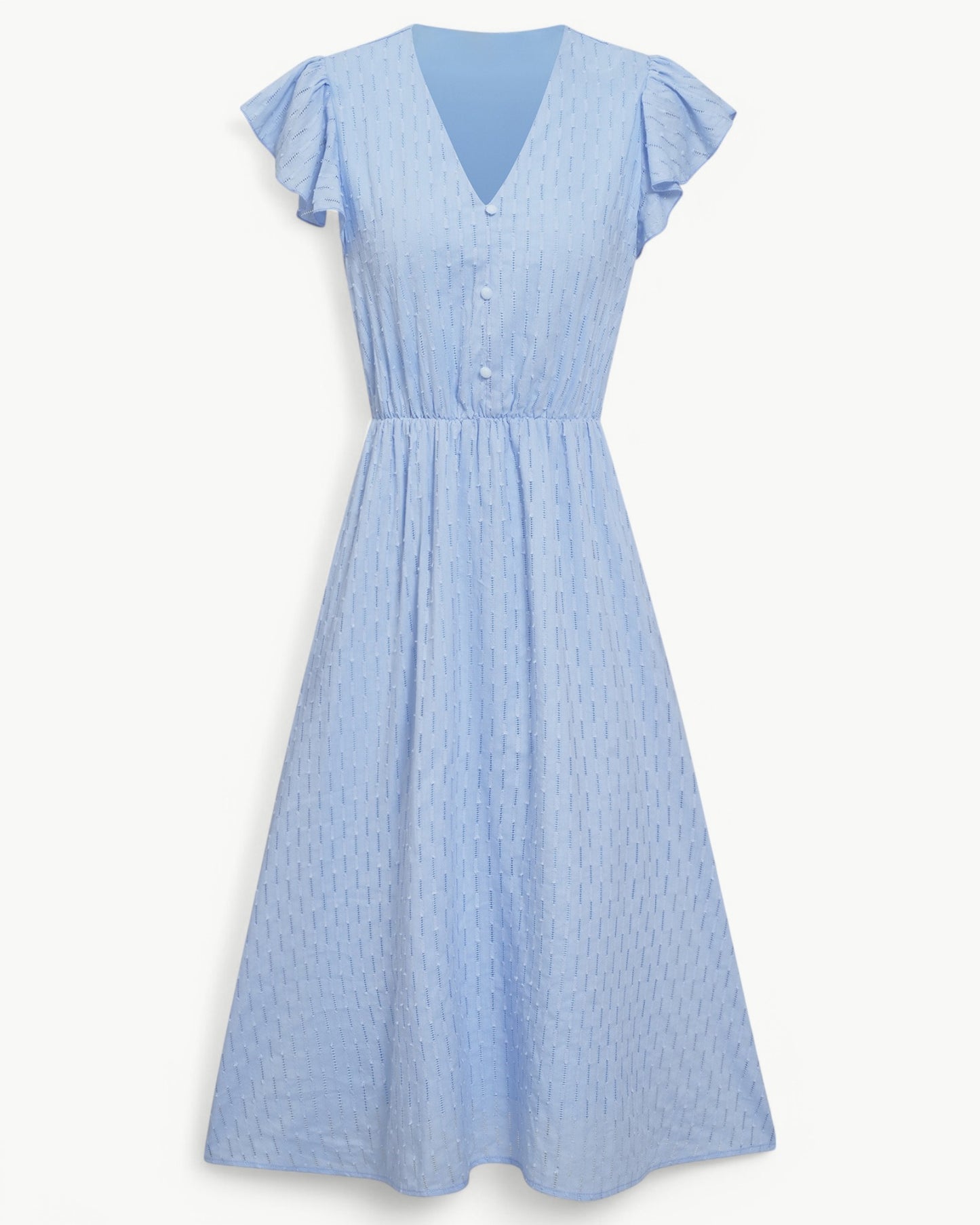 Julieta | Midi Dress With Flutter Sleeves