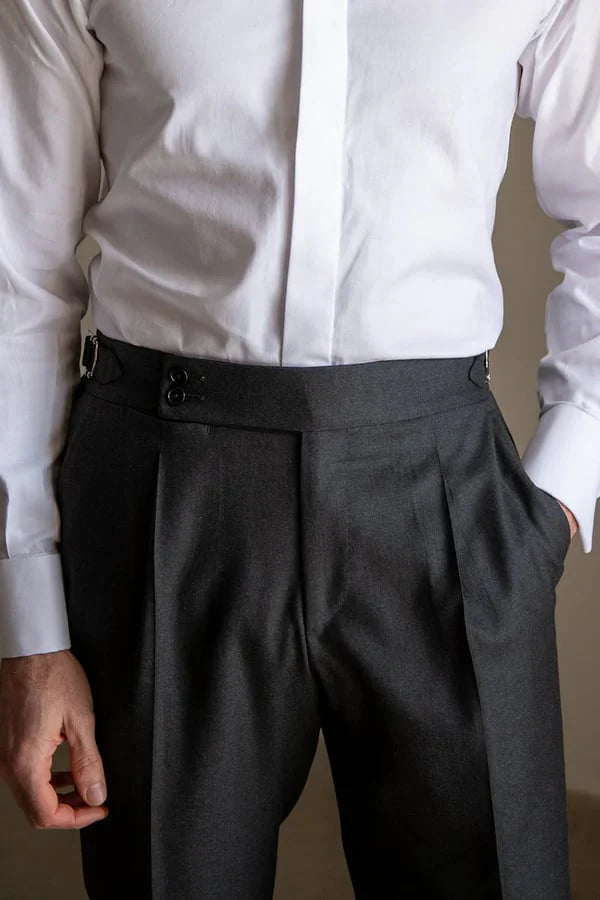 Rolf | Pleated Trousers With Side Adjusters