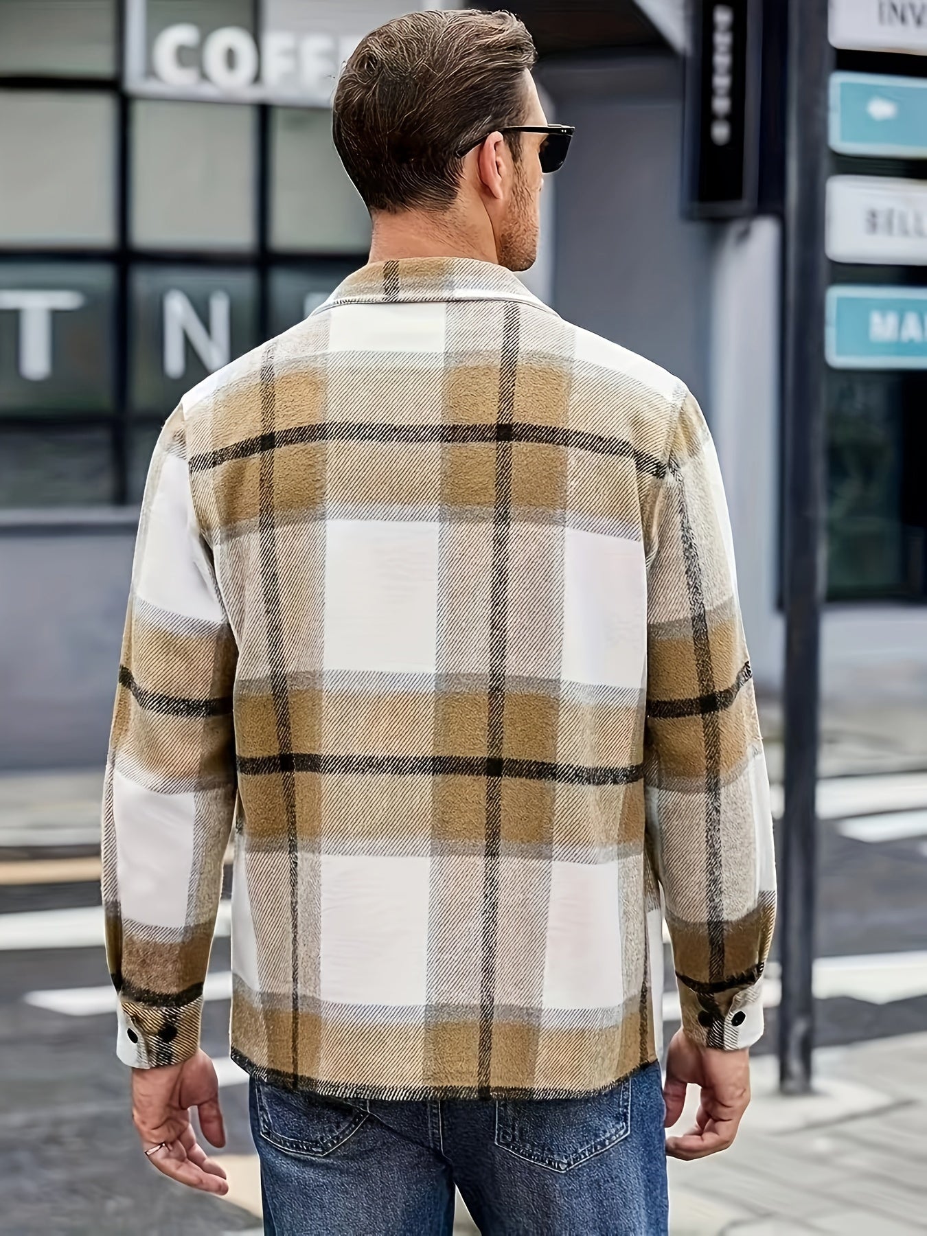 Bobby | Plaid Long Sleeve Shirt Jacket