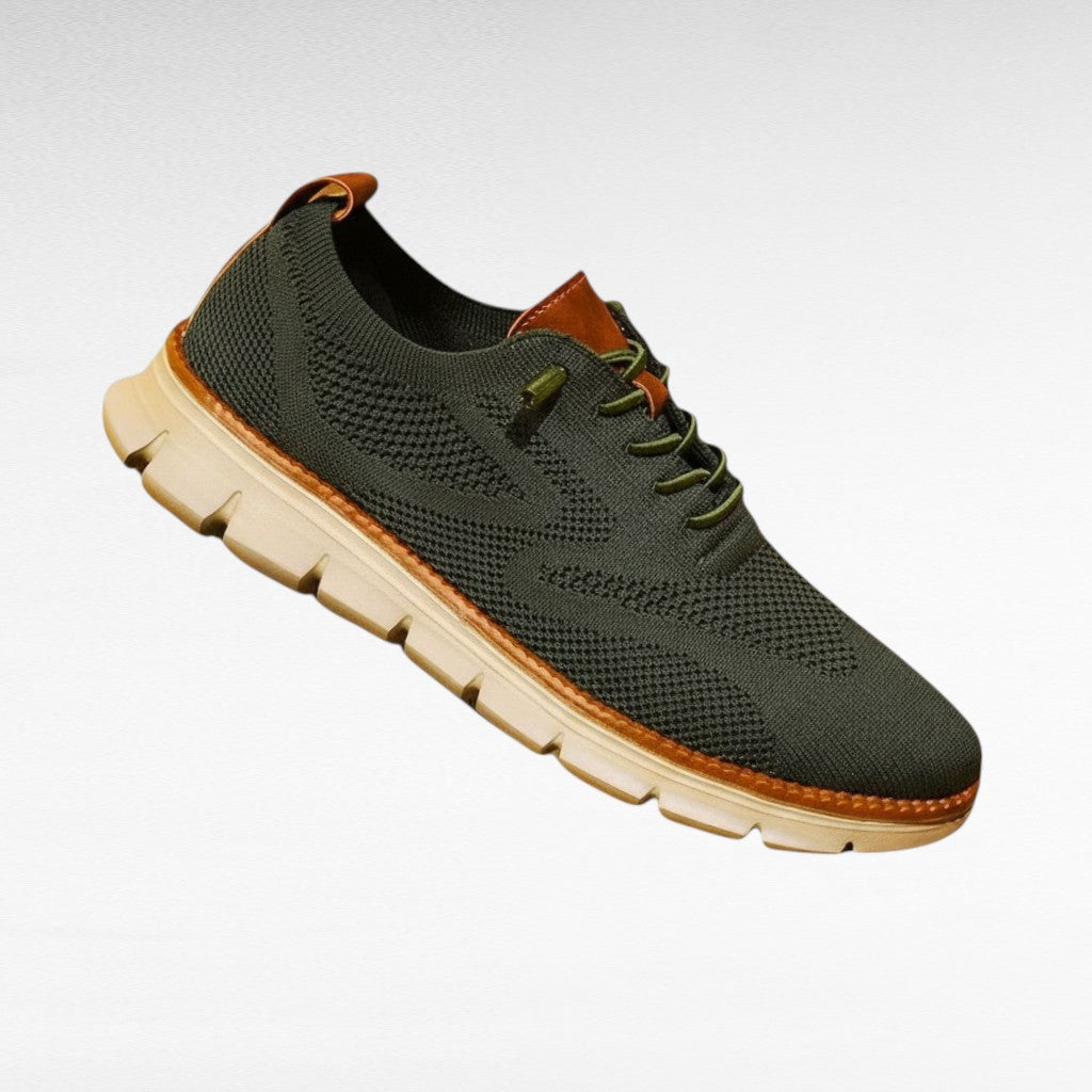Bernardo | Knit Lace-Up Sneakers With Contrast Trim