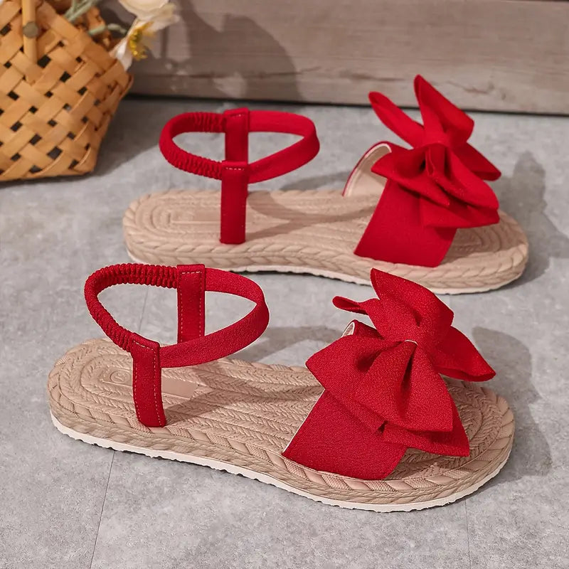Michela | Bow Knot Open Toe Ankle Strap Sandals