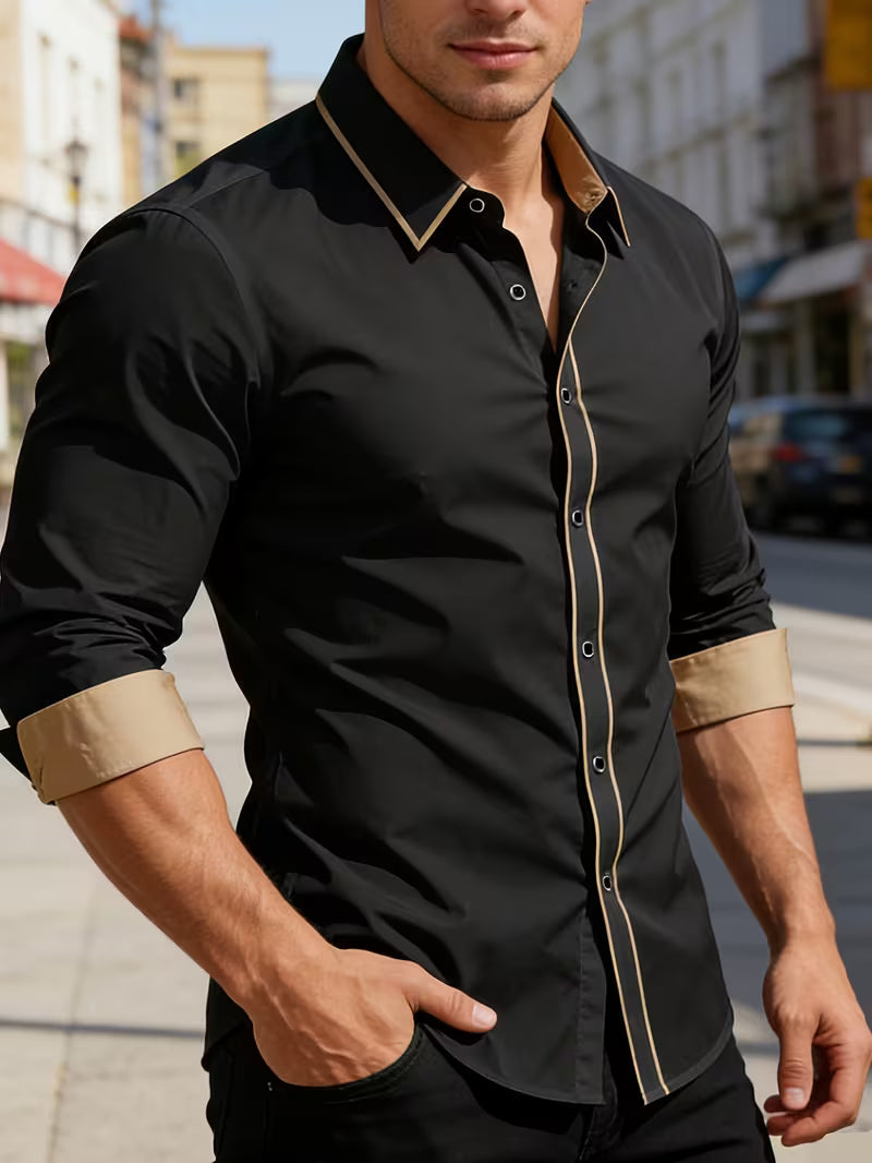Daven | Long Sleeve Slim Fit Button Shirt