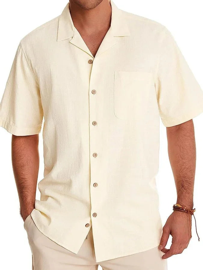 Huib | Camp Collar Short Sleeve Pocket Shirt