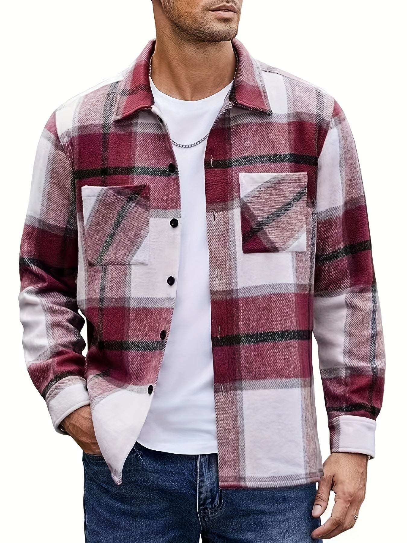 Bobby | Plaid Long Sleeve Shirt Jacket