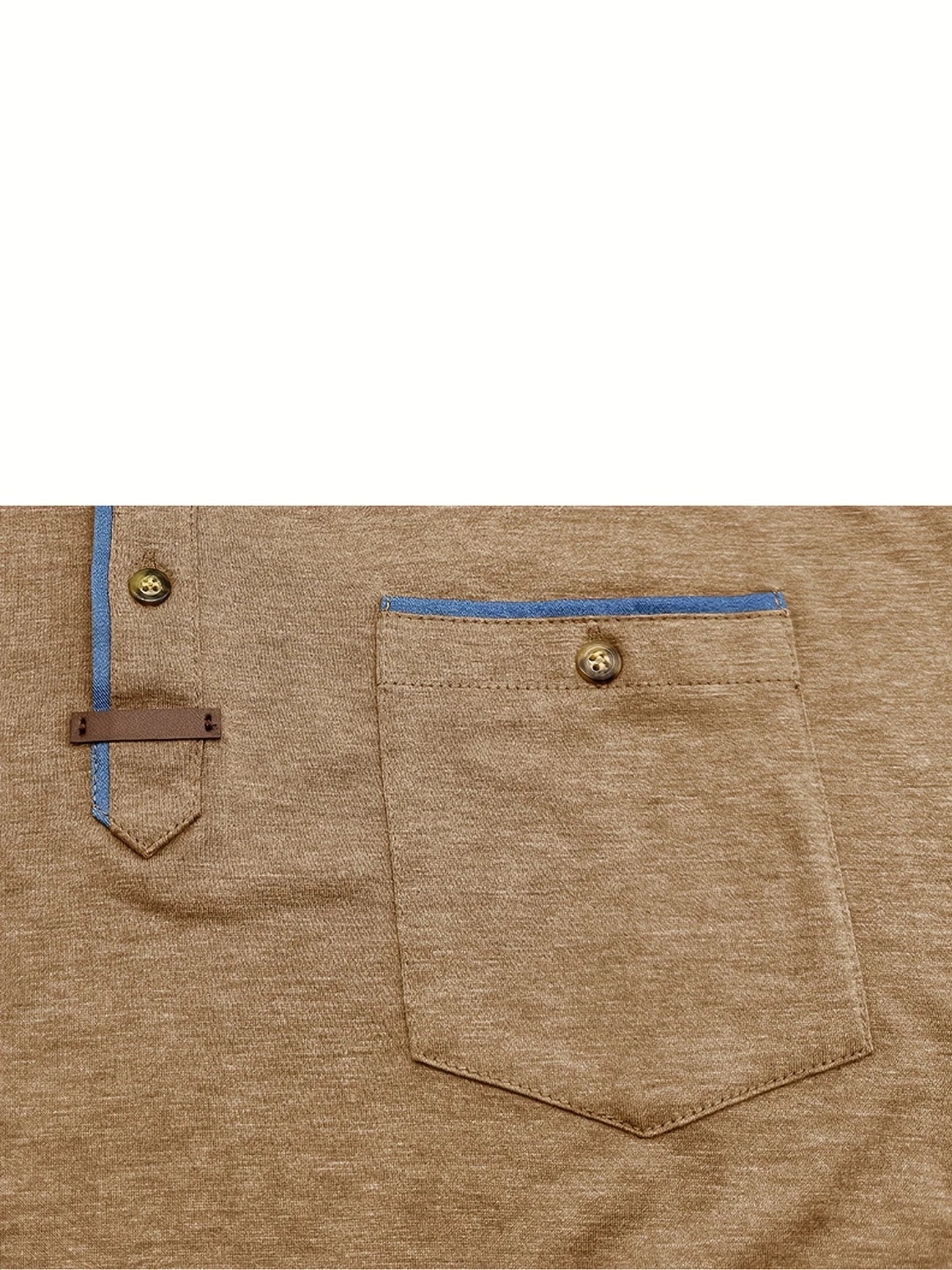 Saxon | Short Sleeve Pocket Henley T Shirt