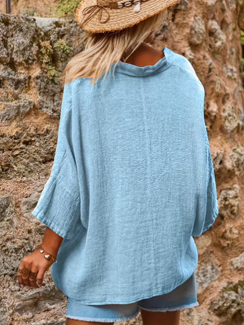 Sienna | V-neck Batwing Sleeve Top in Multiple Colors