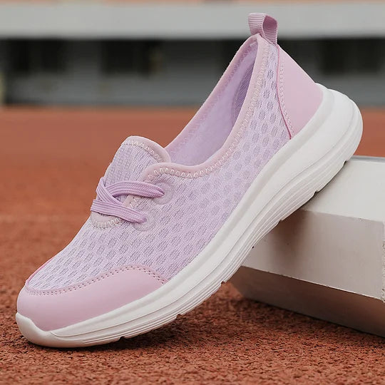 Firsova - Mesh Lace-Up Soft Sole Walking Shoes
