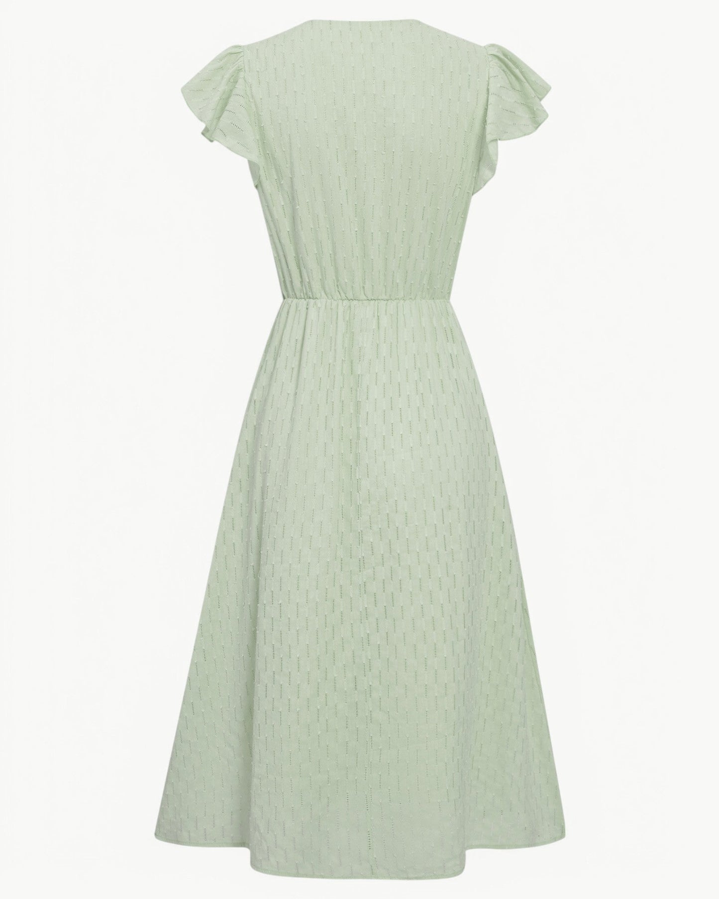 Julieta | Midi Dress With Flutter Sleeves