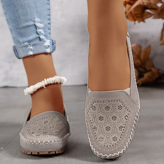 Lyrissa | Floral Slip-On Loafers Shoes
