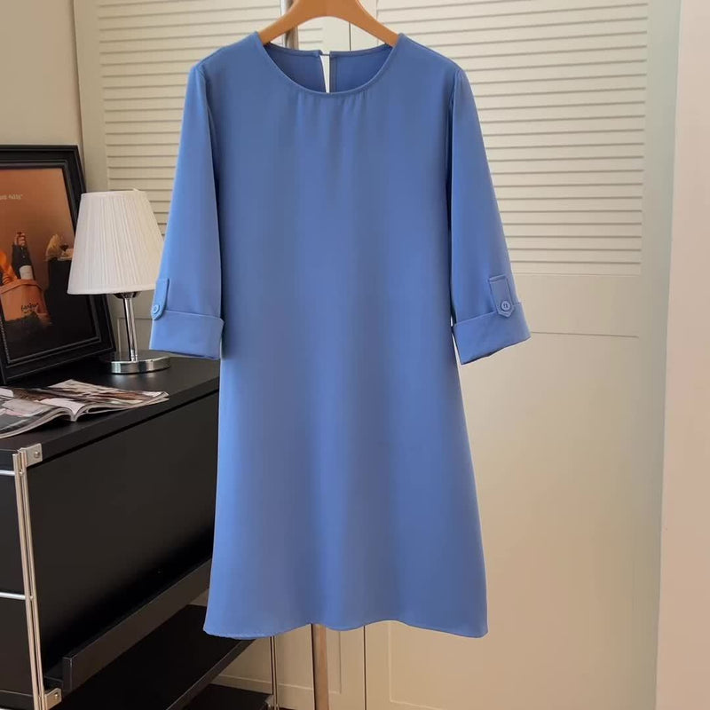 Kayana | Loose Three Quarter Sleeve Midi Dress