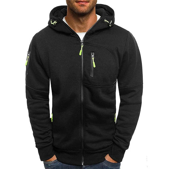 Clark | Cardigan With Hood Zipper and Utility Pockets