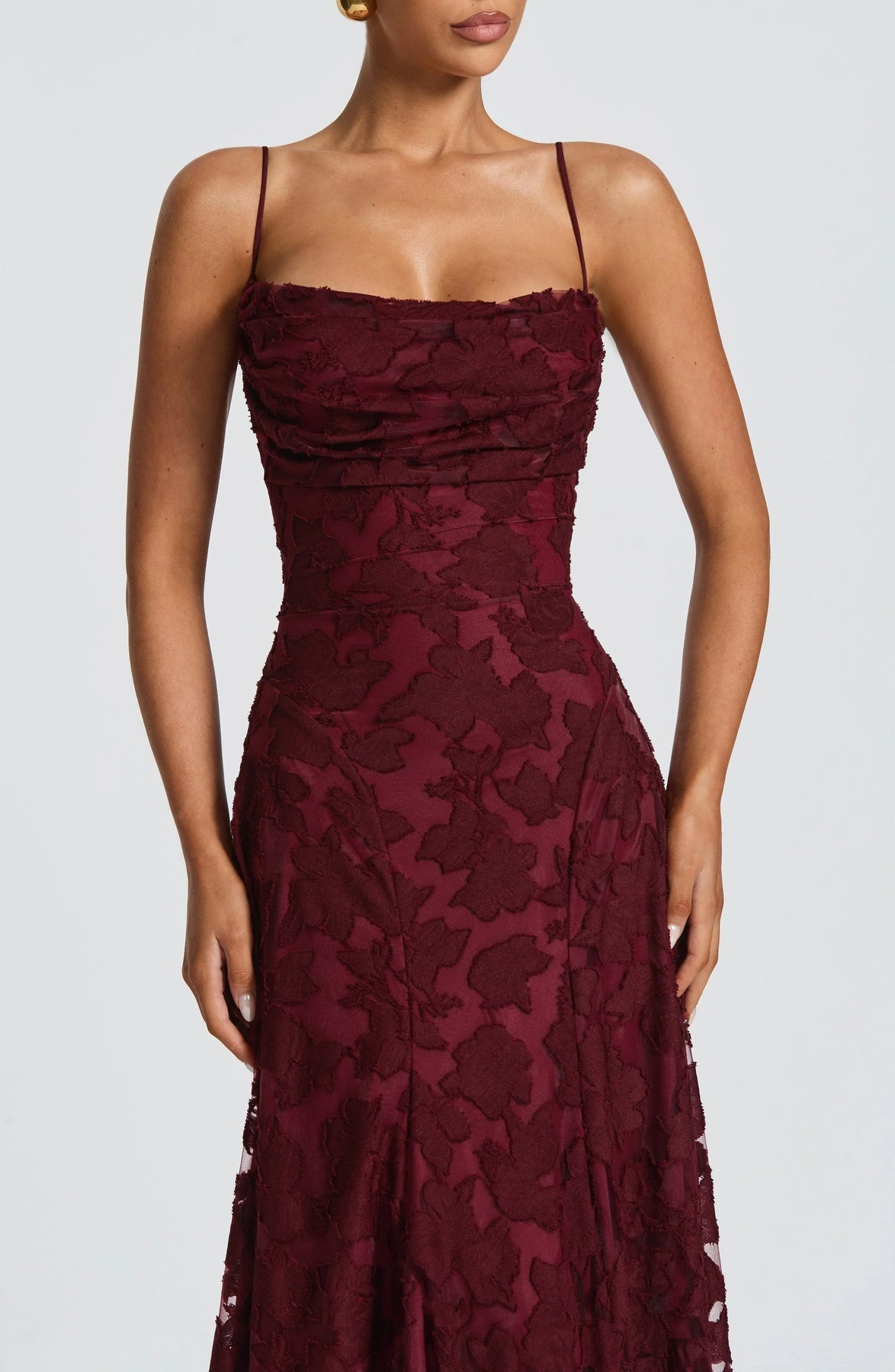 Alonah | Textured  Floral Maxi Dress