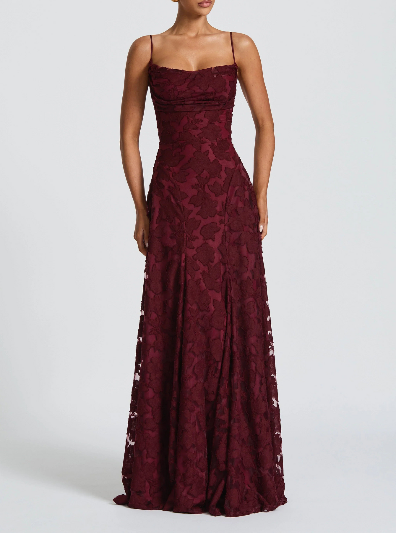 Alonah | Textured  Floral Maxi Dress
