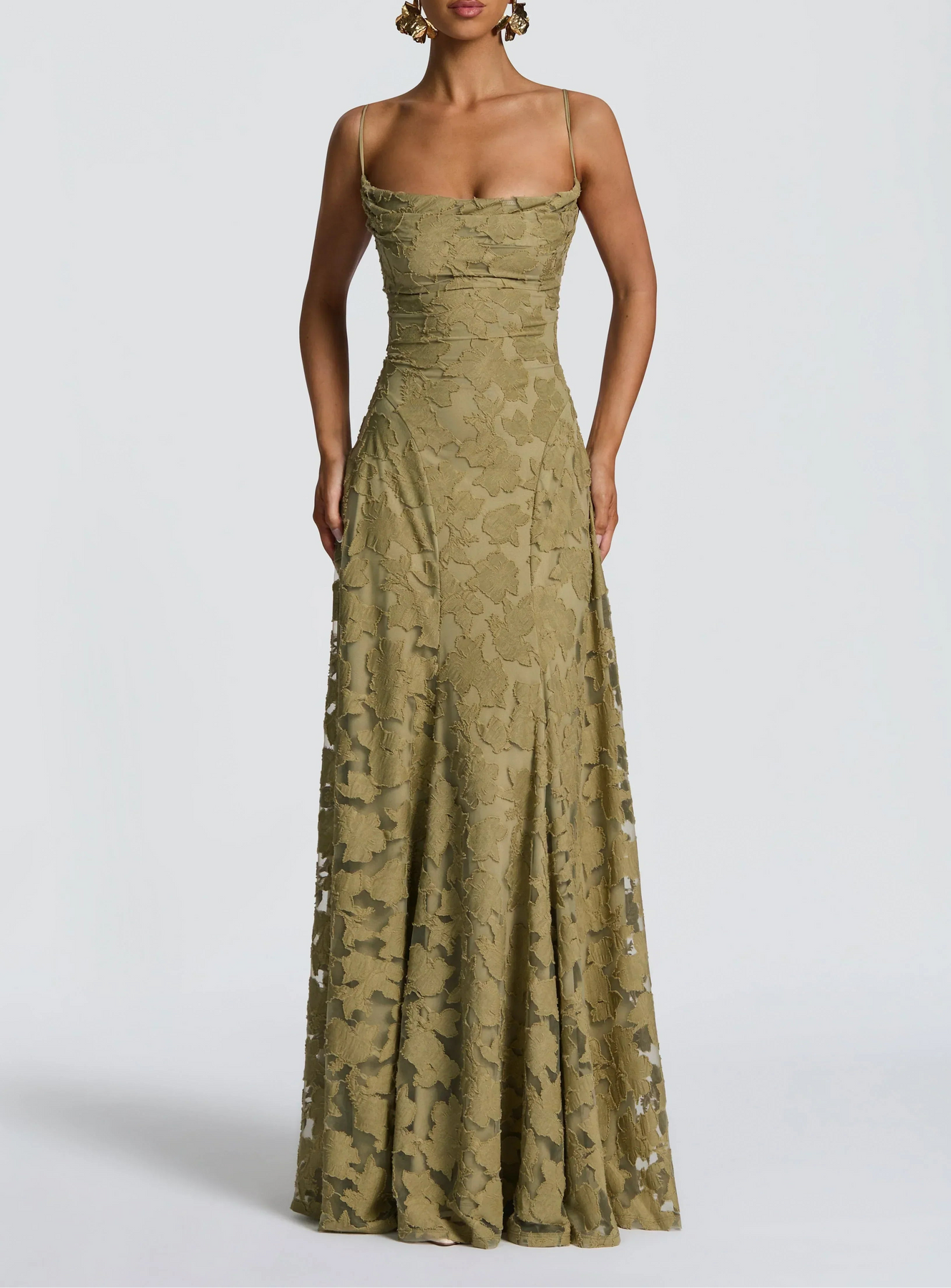 Alonah | Textured  Floral Maxi Dress