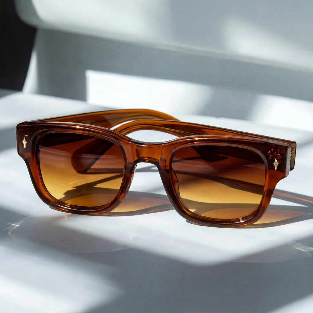 Milo | Square Frame Tinted Lens Design Sunglasses