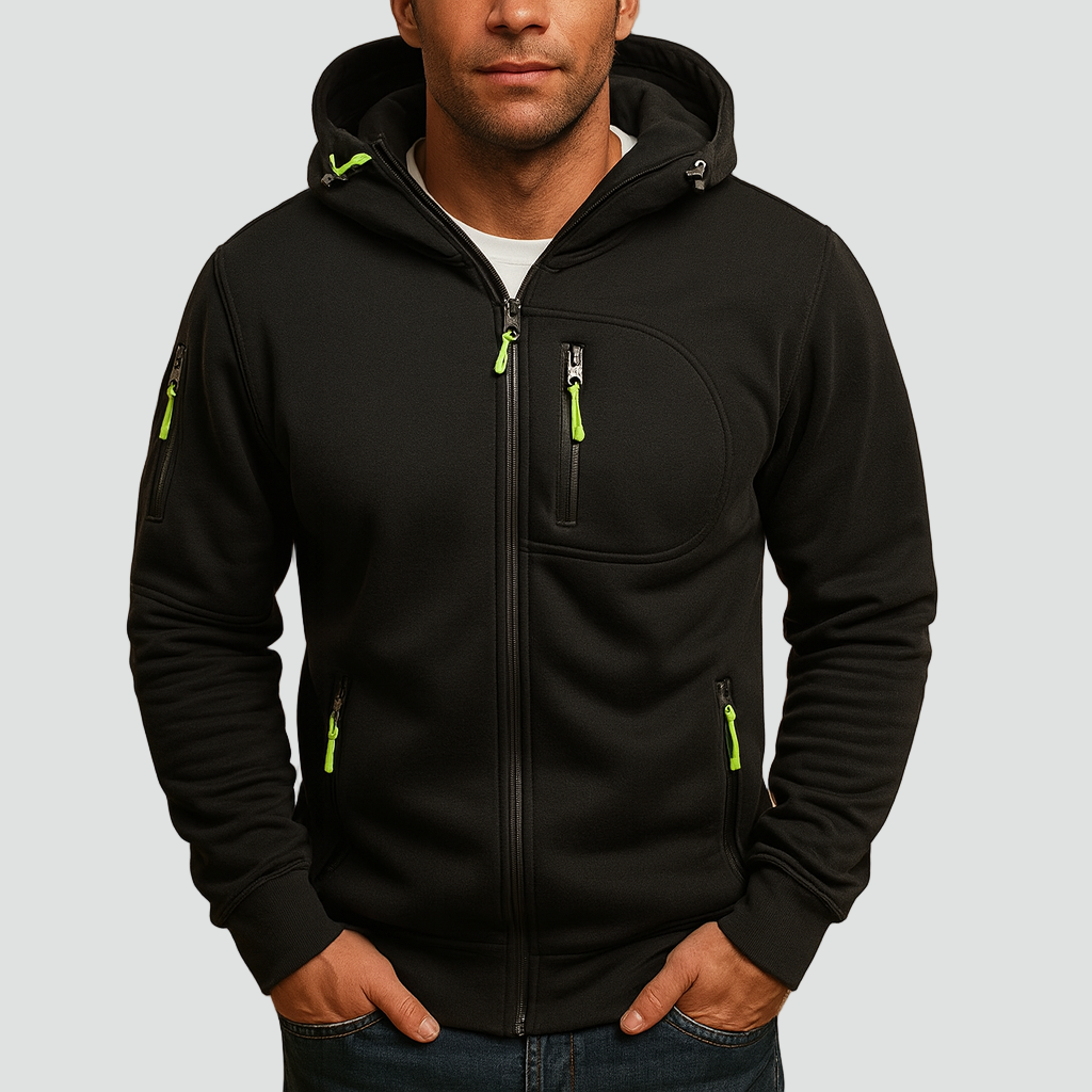 Alex | Hoodie Full-Zip Long Sleeve Drawstring