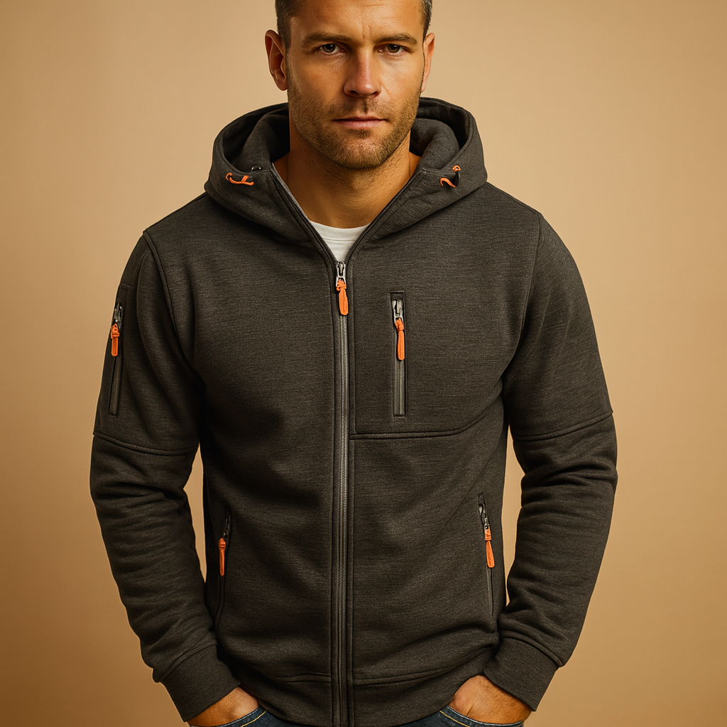 Alex | Hoodie Full-Zip Long Sleeve Drawstring
